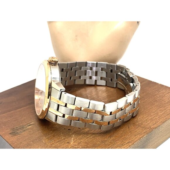 Tissot Swissmatic Men's Watch Swiss Automatic Rose Gold Silver T1294072203100 - Picture 9 of 14